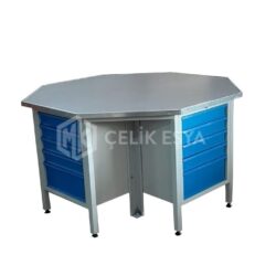 Çalışma Tezgahı Altıgen Masa MK-019