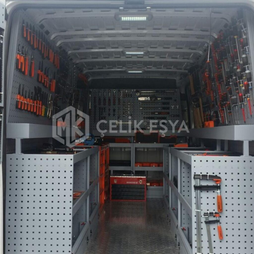 Volkswagen Transporter Araç İçi Dolap Sistemleri MK-413 - MK Çelik Eşya ...